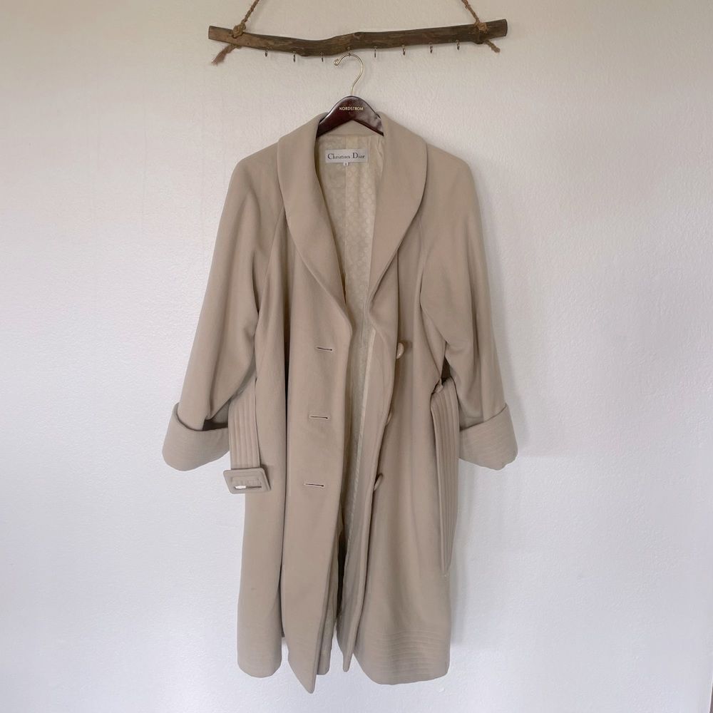 DIOR vintage cream pea coat - Picture 1 of 6